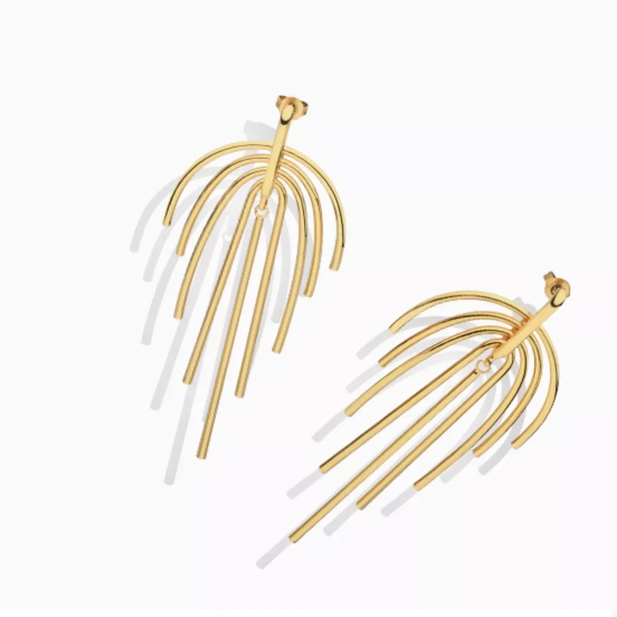 18K Gold-Plated Lightweight Geometric Earrings - Southern Shores Clothing