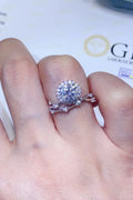 1 Carat Moissanite Platinum-Plated Ring For Everyday Wear - Southern Shores Clothing