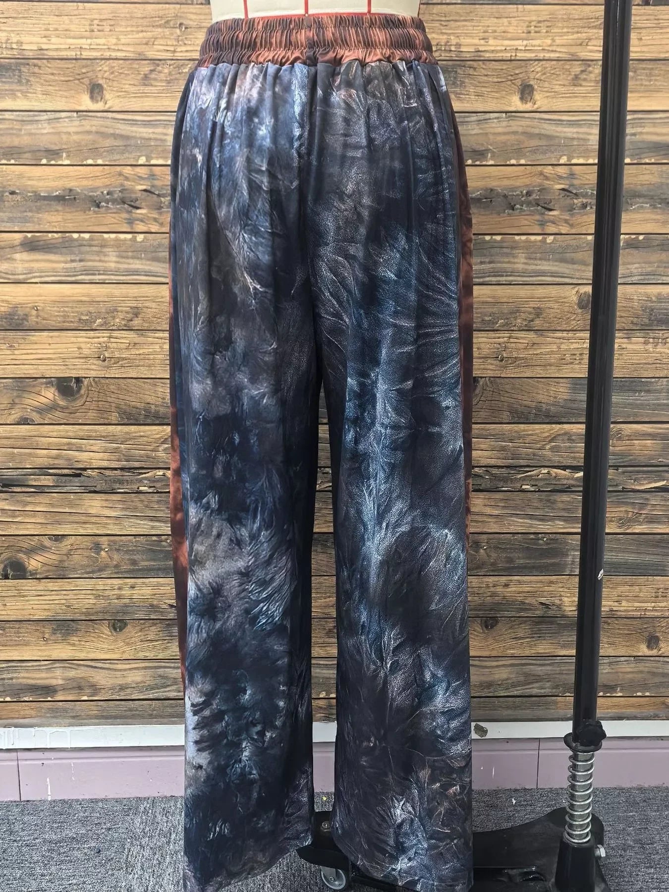 Plus Size Tie-Dye Wide Leg Casual Pants Comfortable - Southern Shores Clothing