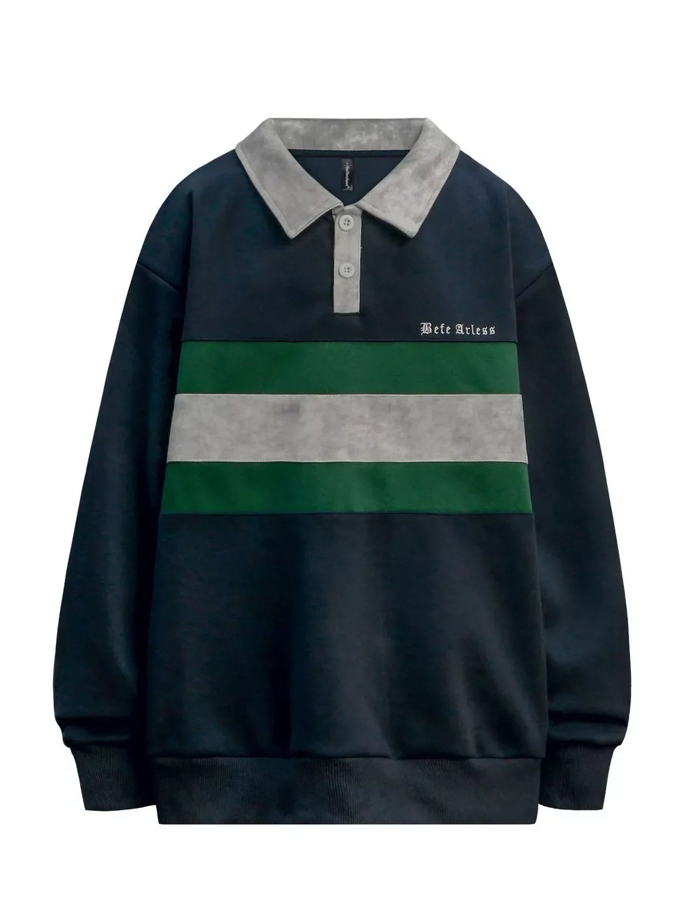 CoolMax Contrast Striped Long Sleeve Polo - Southern Shores Clothing