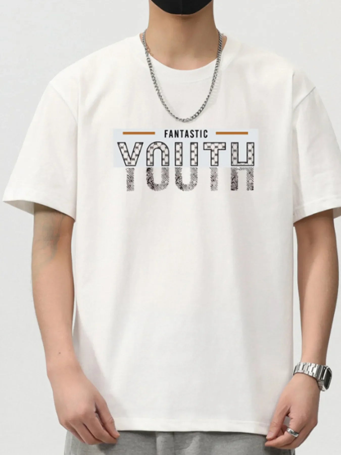 Plus Size Cotton Blend Letter Graphic T Shirt - Southern Shores Clothing