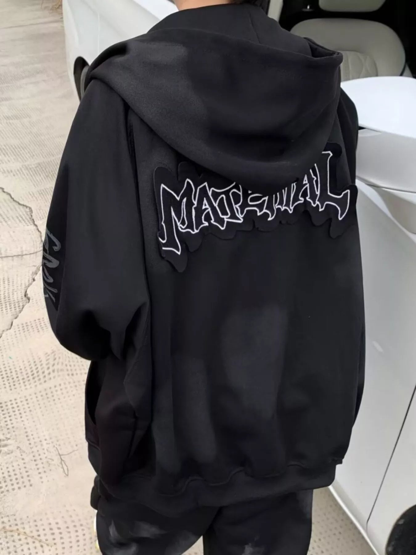 Men's Plus Size Zip Up Loose Fit Hoodie