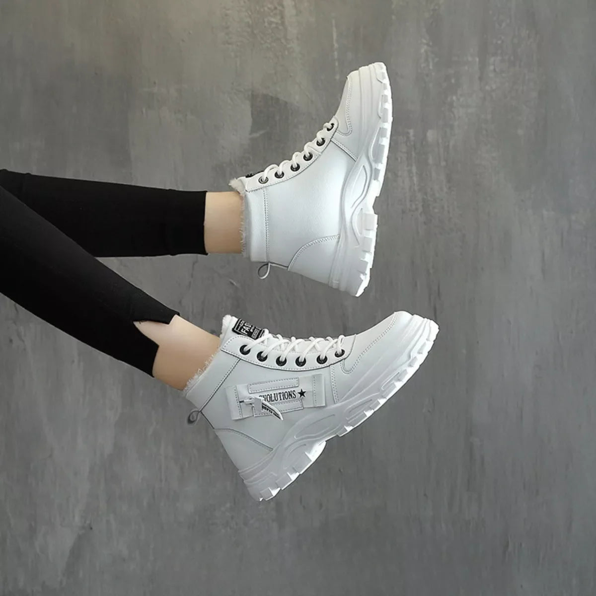 Lace Up Warm Ankle Boots For Cold Weather - Southern Shores Clothing