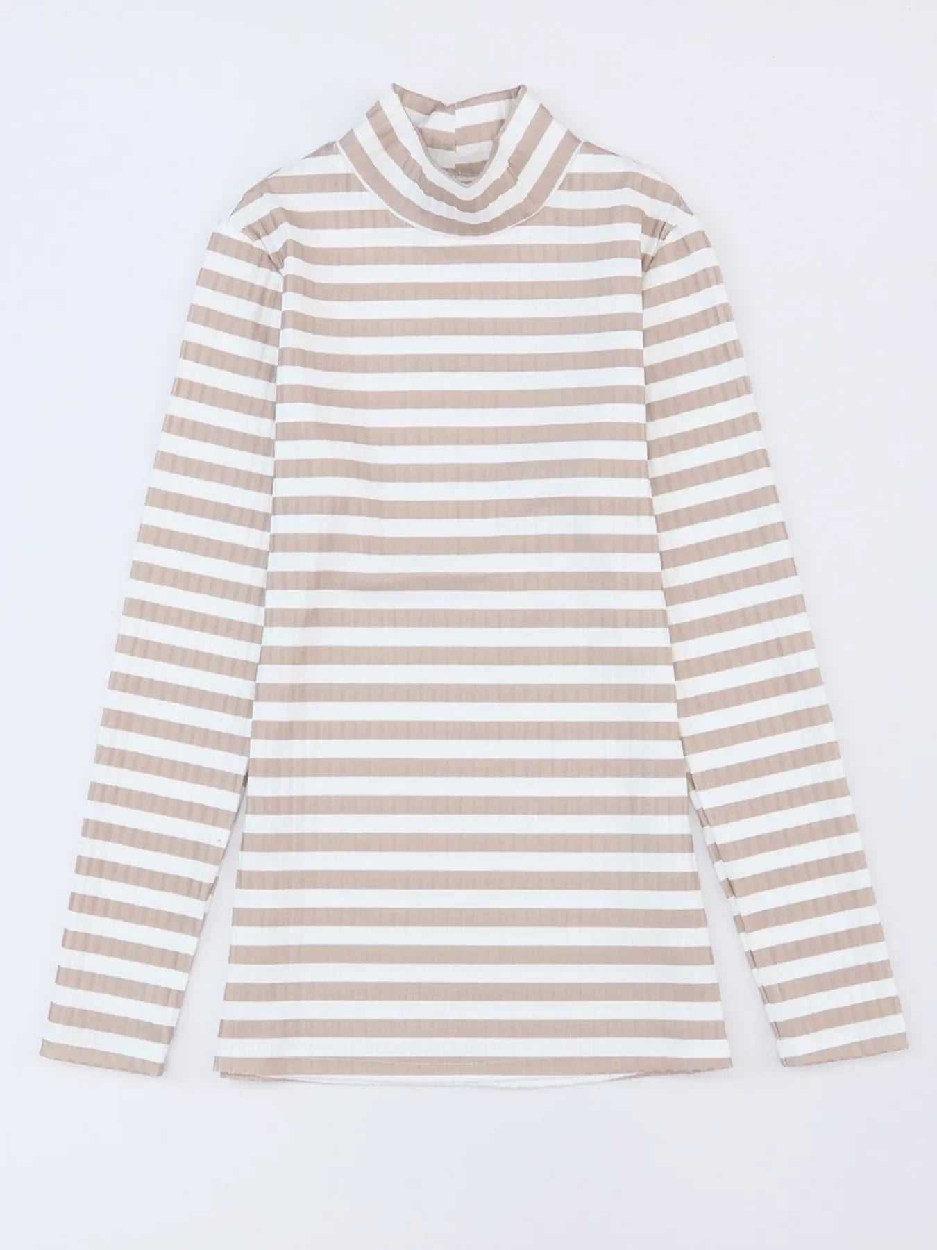 Striped Textured Knit Long Sleeve Tee - Southern Shores Clothing