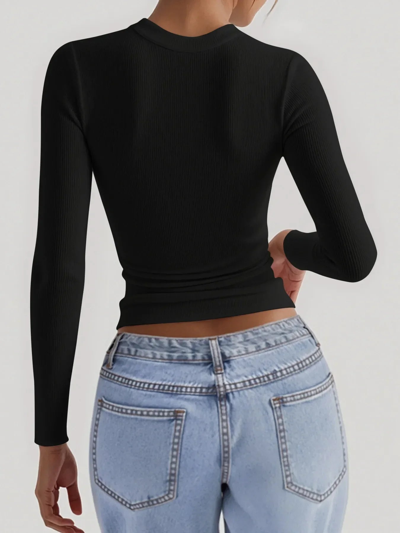 Square Neck Long Sleeve T-Shirt - Southern Shores Clothing