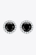 Two-Tone Moissanite Four-Prong Stud Earrings - Southern Shores Clothing