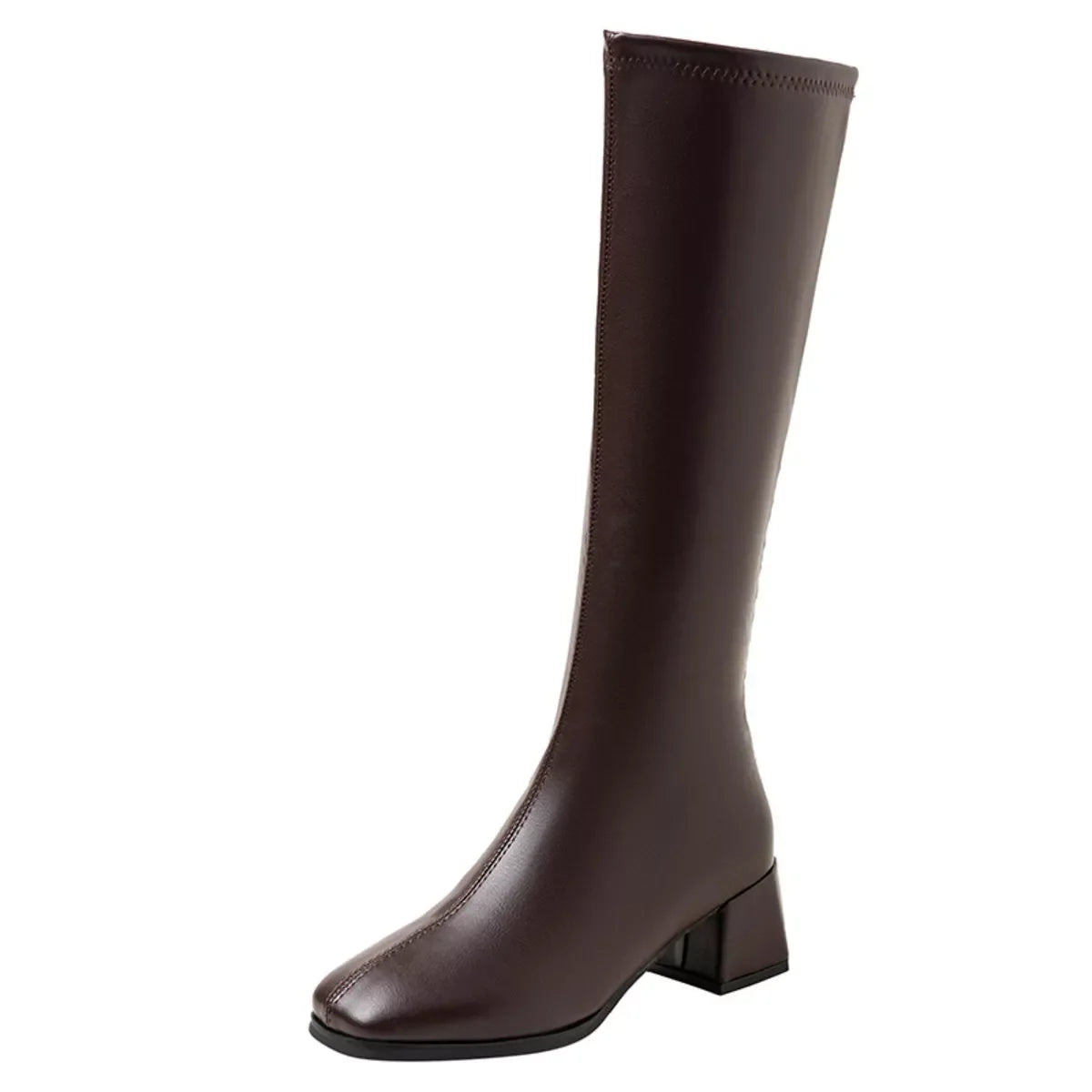 Square Toe Block Heel Boots Classic Design - Southern Shores Clothing