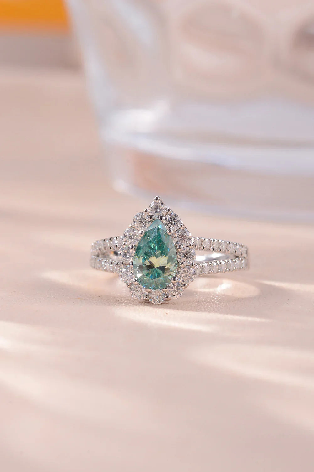 1 Carat Modern Moissanite Sterling Silver Ring - Southern Shores Clothing
