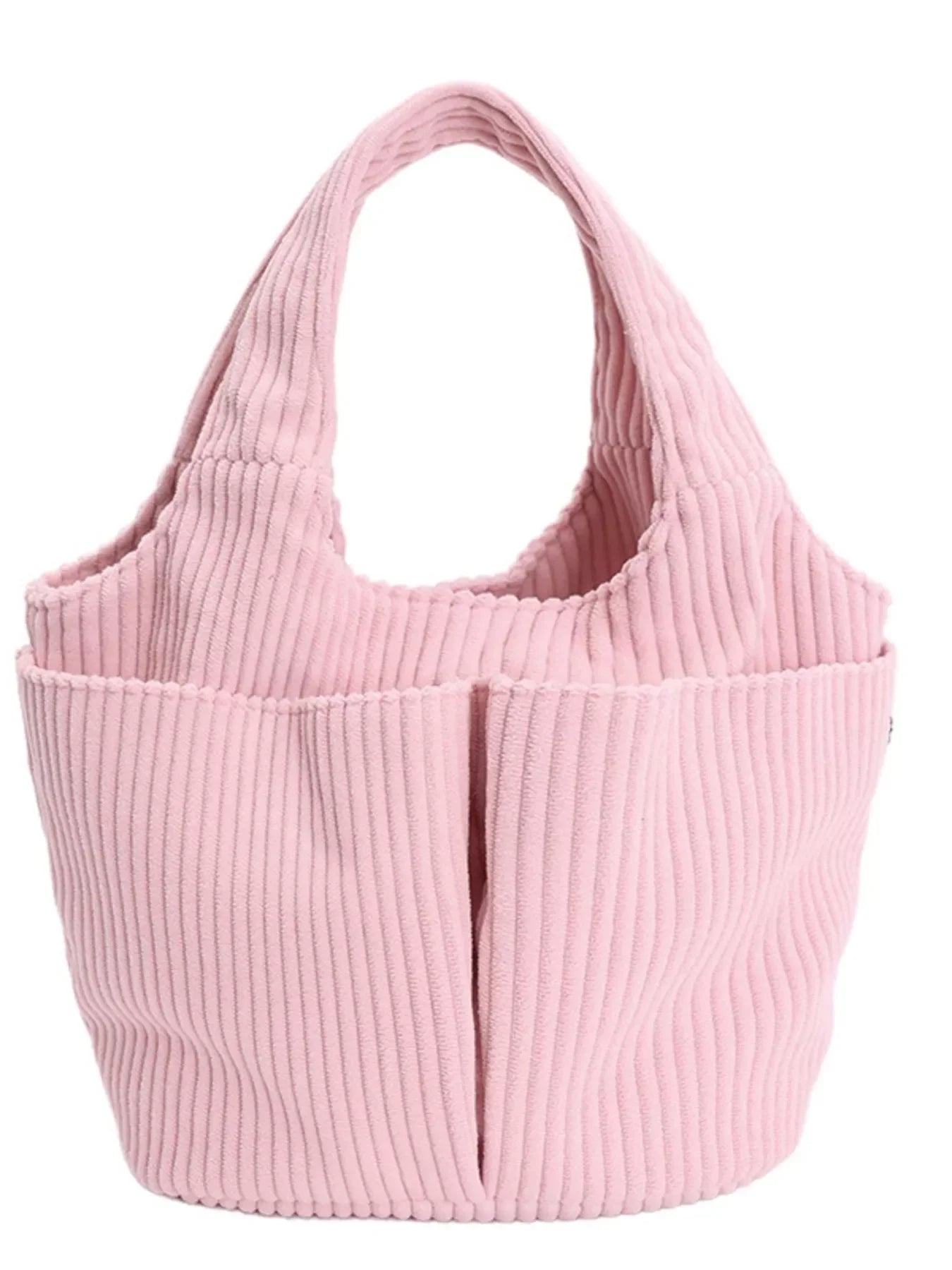Corduroy Handbag With Classic Silhouette - Southern Shores Clothing