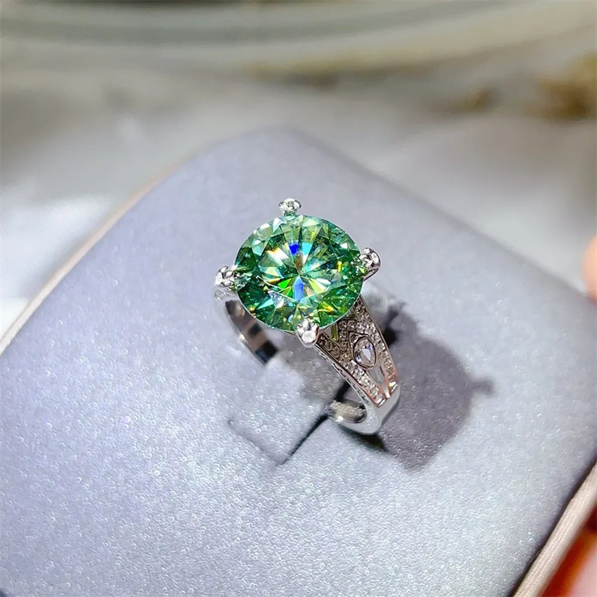 5 Carat Starglow Moissanite Sterling Silver Ring - Southern Shores Clothing
