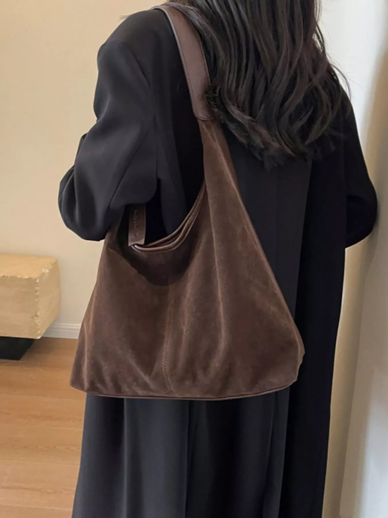 Vintage Suede Shoulder Bag Classic Style - Southern Shores Clothing