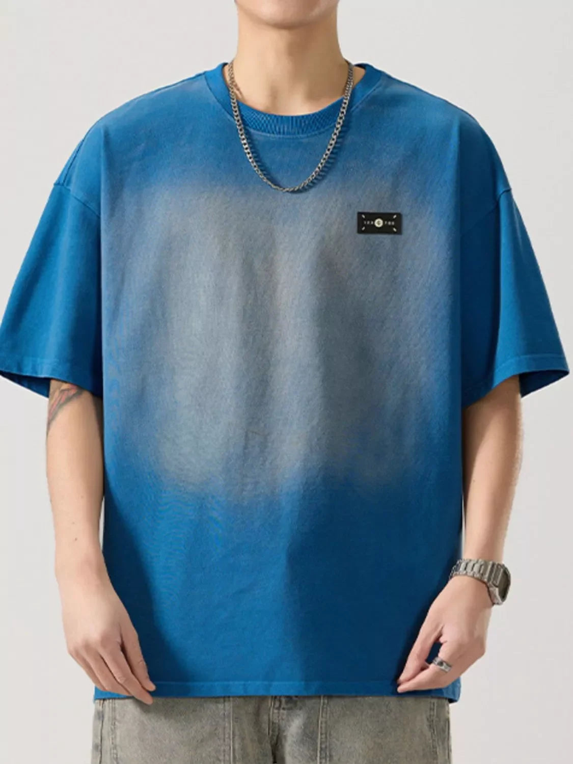 Oversized Plus Size Round Neck Cotton Spandex T Shirt - Southern Shores Clothing